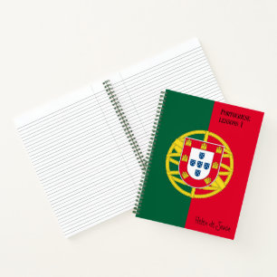 Cuaderno Bandera de Portugal para el Día de Portugal