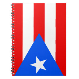 Cuaderno Bandera de Puerto Rico