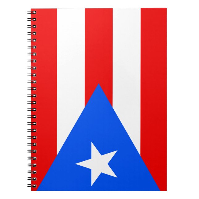 Cuaderno Bandera de Puerto Rico (Frente)