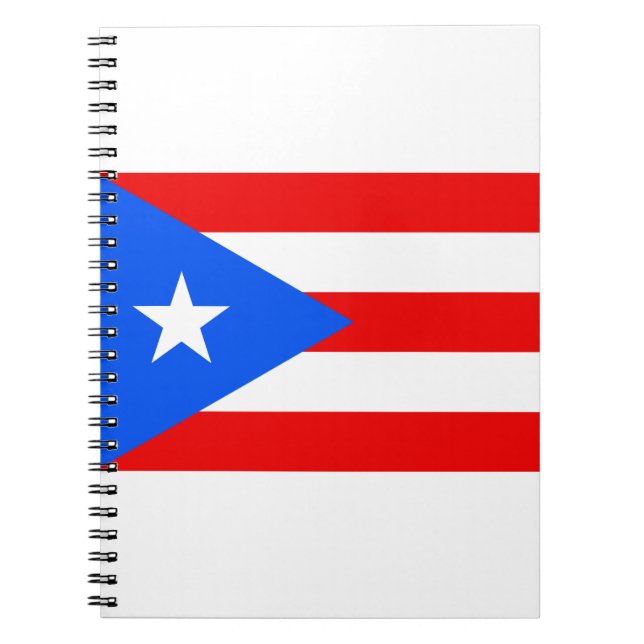 Cuaderno Bandera de Puerto Rico (Frente)