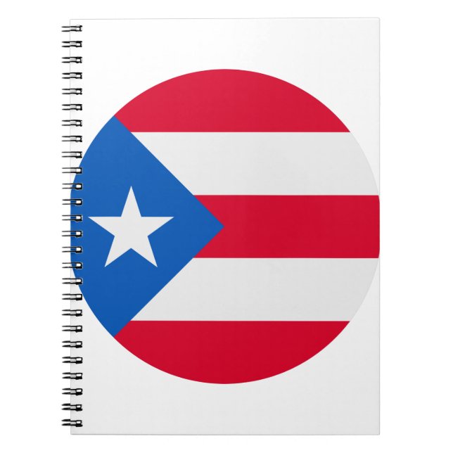 Cuaderno Bandera de Puerto Rico (Frente)