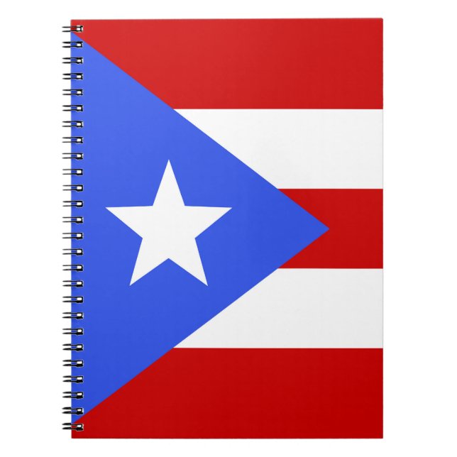 Cuaderno Bandera de Puerto Rico (Frente)