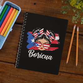 Cuaderno Bandera de Puerto Rico Chica de Boricua