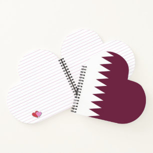 Cuaderno Bandera de Qatar