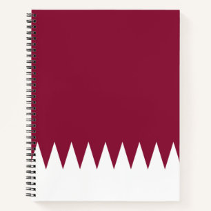 Cuaderno Bandera de Qatar