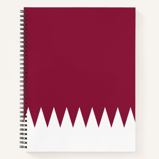 Cuaderno Bandera de Qatar (Anverso)