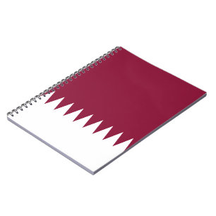 Cuaderno Bandera de Qatar