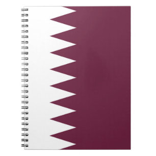 Cuaderno Bandera de Qatar