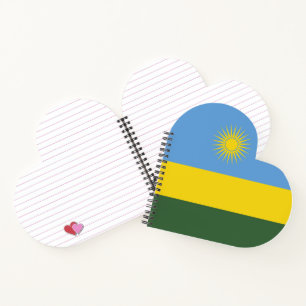 Cuaderno Bandera de Ruanda