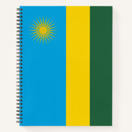 Cuaderno Bandera de Ruanda (Ruanda) (País Africano)