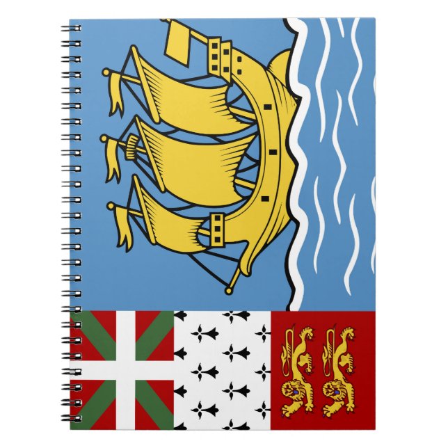 Cuaderno Bandera de San Pedro y Miquelón (Frente)