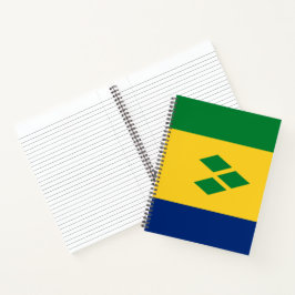 Cuaderno Bandera de San Vicente y las Granadinas