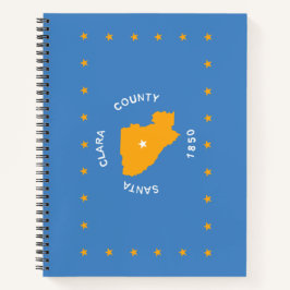 Cuaderno Bandera de Santa Clara (condado de Estados Unidos,