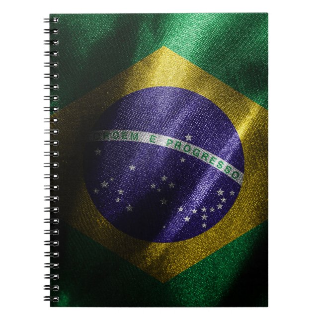 Cuaderno Bandera de seda de Brasil (Frente)