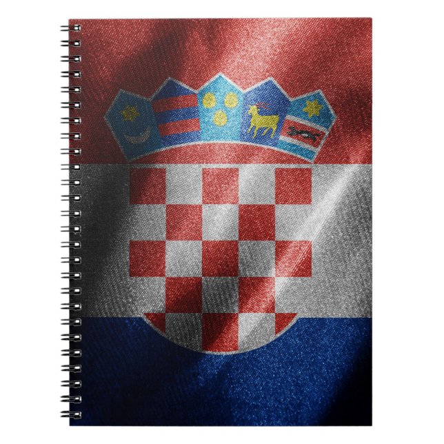 Cuaderno Bandera de seda de Croacia (Frente)