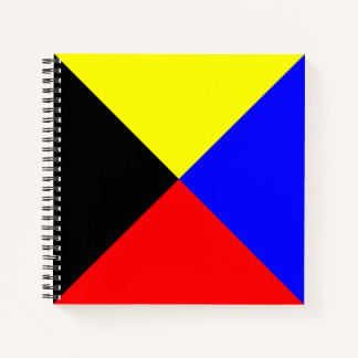 Cuaderno Bandera de señal marítima Zulu ICS