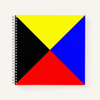 Cuaderno Bandera de Señalización Marítima ICS Zulu en Espir