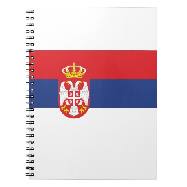Cuaderno Bandera de Serbia (Frente)