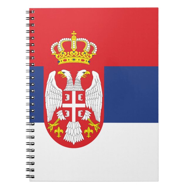Cuaderno Bandera de Serbia (Frente)