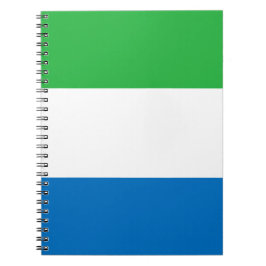 Cuaderno Bandera de Sierra Leona