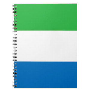Cuaderno Bandera de Sierra Leona