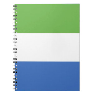 Cuaderno Bandera de Sierra Leona
