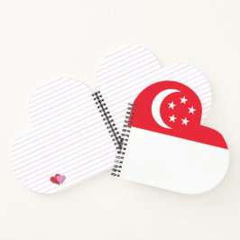 Cuaderno Bandera de Singapur