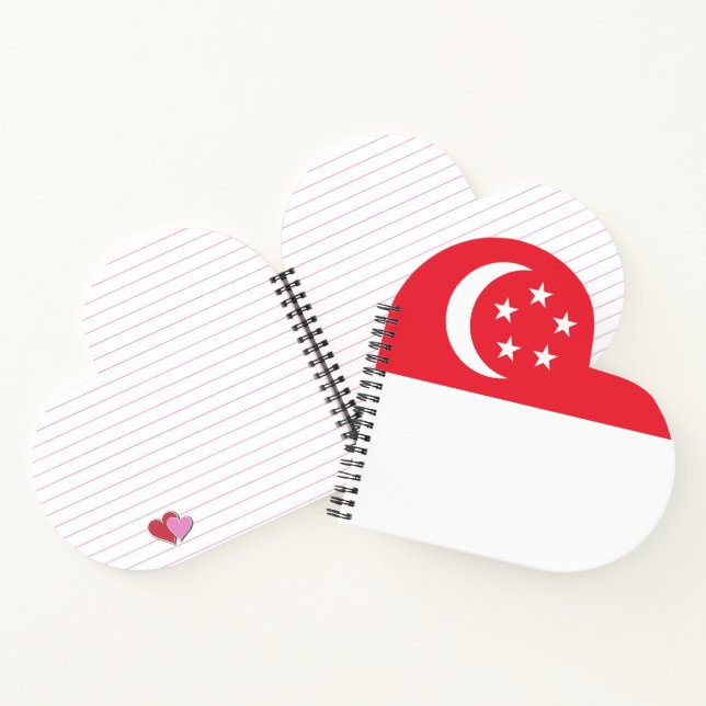 Cuaderno Bandera de Singapur (Interior)