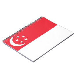 Cuaderno Bandera de Singapur