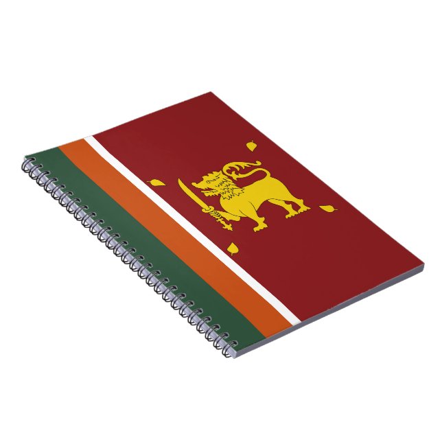 Cuaderno Bandera de Sri Lanka (Lado Derecho)