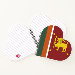 Cuaderno Bandera de Sri Lanka