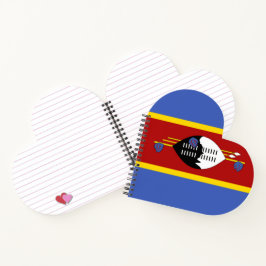 Cuaderno Bandera de Suazilandia