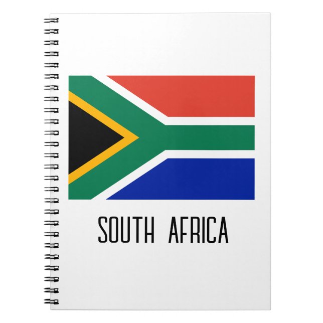 Cuaderno Bandera de Sudáfrica (Frente)