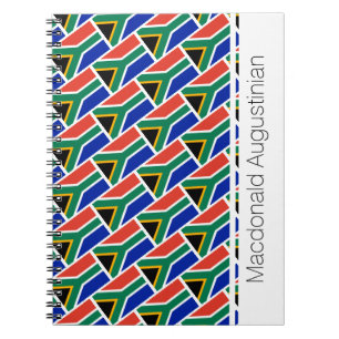 Cuaderno Bandera de SUDÁFRICA Diario personalizado para por