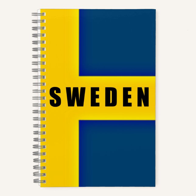 Cuaderno Bandera de Suecia (Anverso)