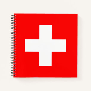 Cuaderno Bandera de Suiza