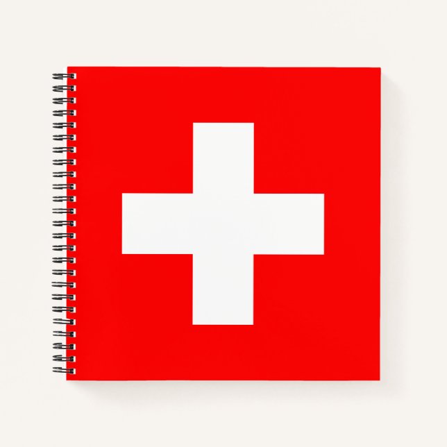 Cuaderno Bandera de Suiza (Anverso)