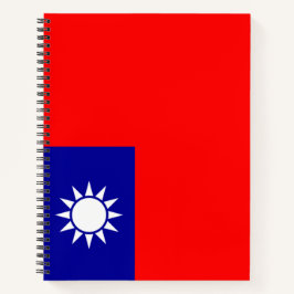 Cuaderno Bandera de Taiwán