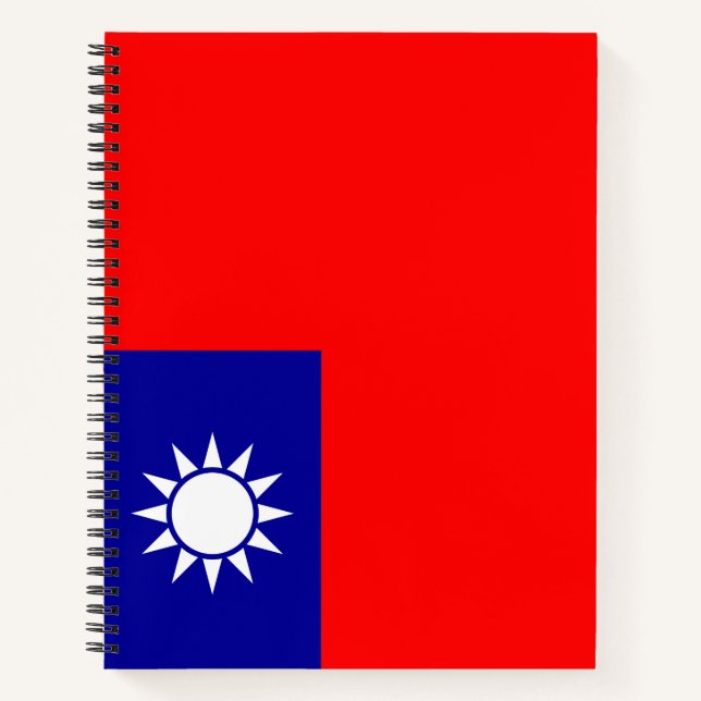 Cuaderno Bandera de Taiwán (Anverso)