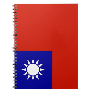Cuaderno Bandera de Taiwán