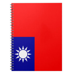 Cuaderno Bandera de Taiwán