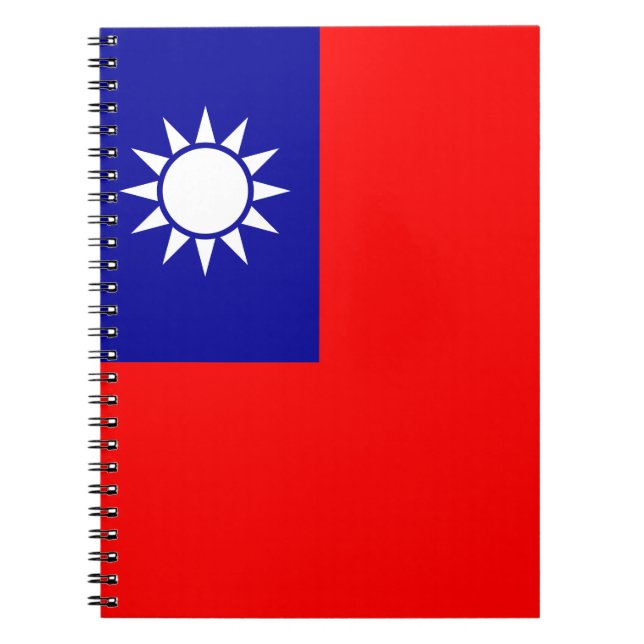 Cuaderno Bandera de Taiwán: República de China, Taipei chin (Frente)
