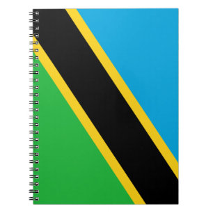 Cuaderno Bandera de Tanzania