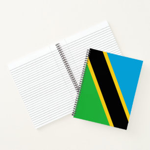 Cuaderno Bandera de Tanzania