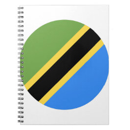 Cuaderno Bandera de Tanzania