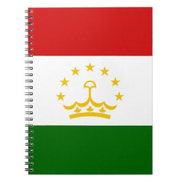 Cuaderno Bandera de Tayikistán