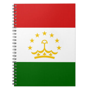 Cuaderno Bandera de Tayikistán