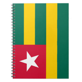 Cuaderno Bandera de Togo
