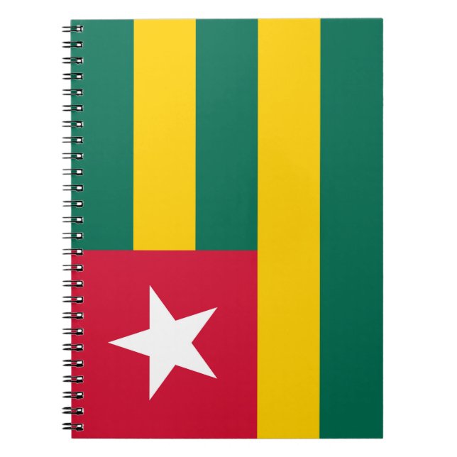 Cuaderno Bandera de Togo (Frente)