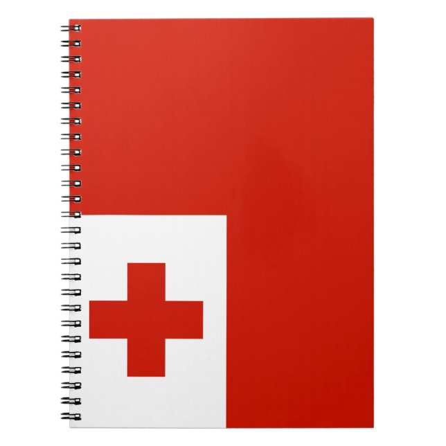 Cuaderno Bandera de Tonga (Frente)